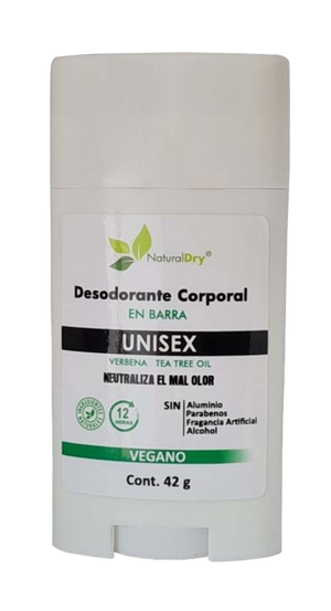 Desodorante Natural en Crema  En Barra - unisex - verbena